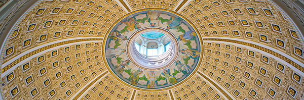 Interior dome of the Main Reading Room, Thomas Jefferson Building